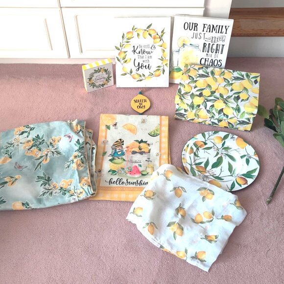 Lemon Theme Kitchen Set - Picture 1 of 4